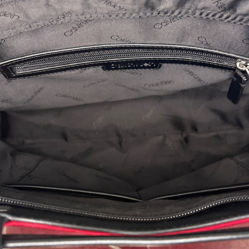Calvin Klein Mallory Clear Red and Black Tote - Picture 5 of 15